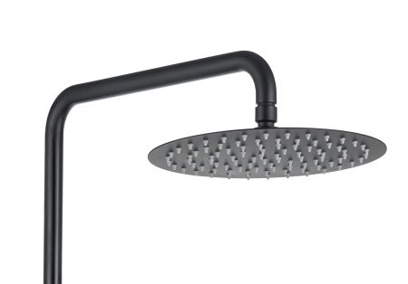 Душевая система 3jet 250мм AQUATEK, матовый черный AQ2040MB, артикул AQ2040MB