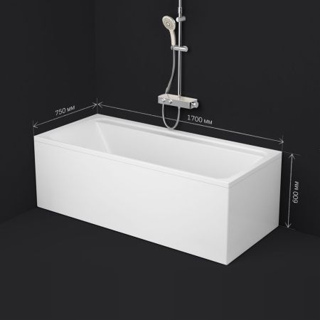 W52A-170-075W-A Inspire V2.0 Ванна акриловая 170х75 A0, шт