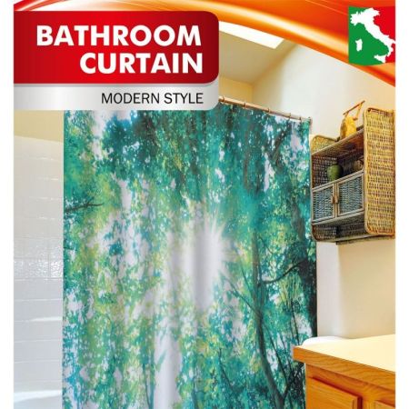 Штора для ванны Fora PH49 Березовая роща, артикул PH49