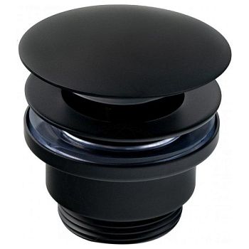 Донный клапан для раковины FILARETE FL75BL, черный