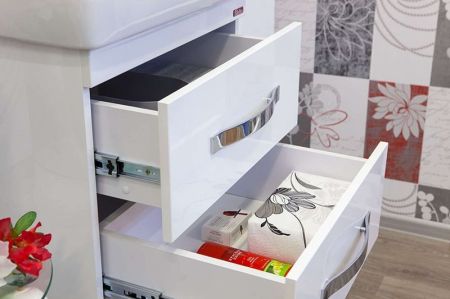 Тумба для раковины Sanflor Одри 80 Н0000001103 подвесная Белая