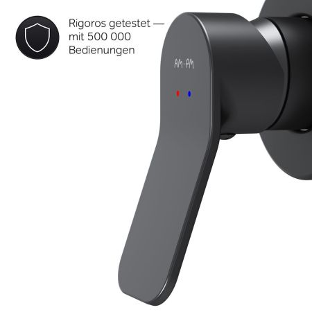 F85A65022 X-Joy, cмеситель д/душа монтируемый в стену, черный, шт.