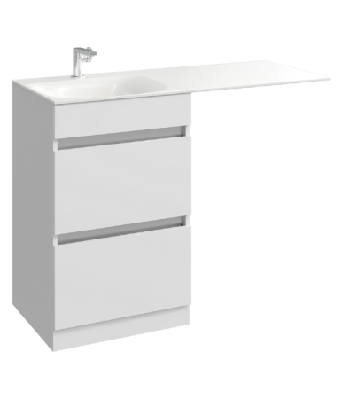 "Forma" тумба под умывальник с ящками, цвет белый, FOR01052, ТМ «AQWELLA», артикул FOR01052