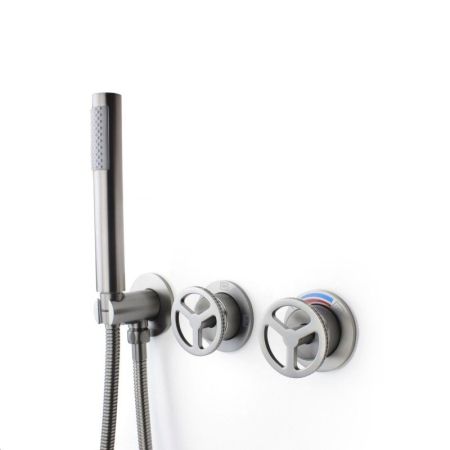 Душевая система встраиваемая Bronze de Luxe LIBERTY 5011GG-P, графит, артикул 5011GG-P