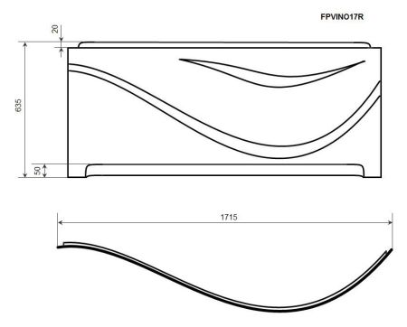 Фронтальная панель TIMO (FPVINO17R), артикул FPVINO17R