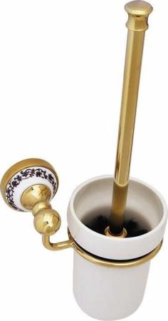 Ершик для унитаза Fixsen Bogema Gold FX-78513G Золото Белый, артикул FX-78513G