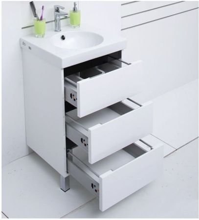 Тумба с раковиной De Aqua Ариетта 50 белый, артикул 00212687