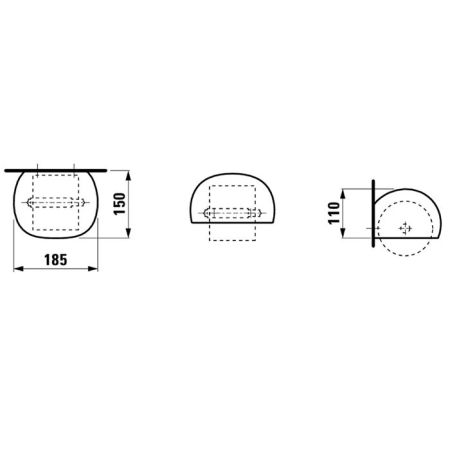 Laufen Alessi One Держатель т/бумаги с крышкой, керамика, цвет: белый, артикул 8.7097.0.000.000.1