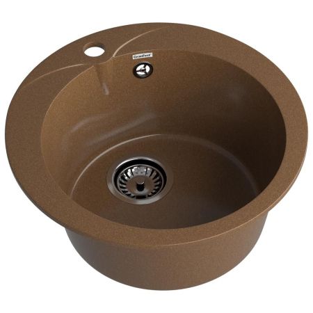 Кухонная мойка GranFest RONDO 480, терракот, артикул R-480 терракот