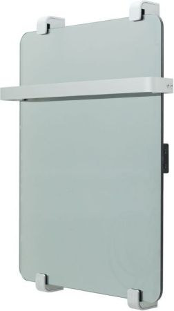 Полотенцесушитель электрический Allen Brau Infinity 60x44 с рейлингом и креплением, серебро браш, артикул 00288916