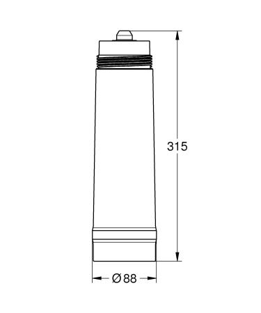 Фильтр для GROHE Blue и GROHE Red, M-Size, 1500 л., (40430001) Фильтр для GROHE Blue и GROHE Red, M-Size, 1500 л., (40430001)