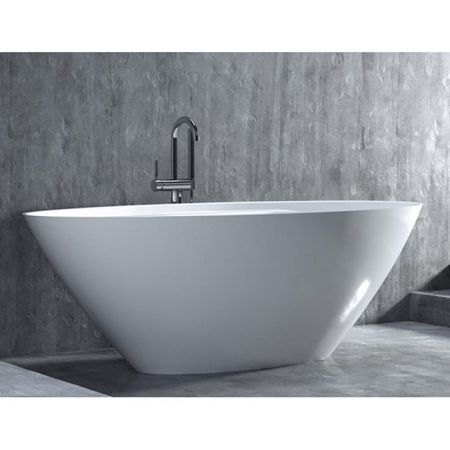 Salini DIVA Ванна отдельностоящая 1780х855х600мм, донный клапан "Up&Down", сифон,  слив-перелив, мат-л: S-Stone, матовый, белый. 
Фурнитура: белая., артикул 102221M