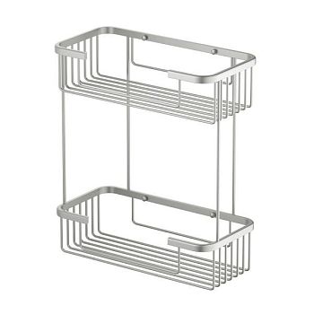 Полка двойная Timo Saona никель (13083/13)
