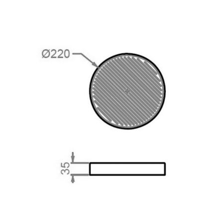 Artceram Cartesio Мыльница настольная керамическая d22 см, цвет розовый глянцевый