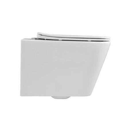 ALVA RIMLESS
Безободковый подвесной унитаз с горизонтальным выпуском в стену c легкосъемным сиденьем с функцией микролифт в комплекте  
Тип смыва: Каскадный
Размер: 510*345*340mm  
EWC700-114W, артикул EWC700-114W