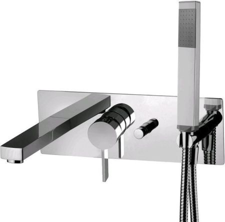 Смеситель для ванны с душем Paffoni Rock RO001CR (с внутренней частью), артикул RO001CR