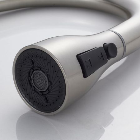 Смеситель для кухни с выдвижным изливом Shevanik S363L, сатин, артикул S363L