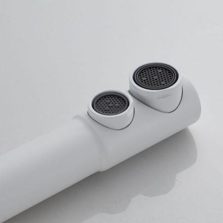 Смеситель для кухни с подключением фильтра Shevanik S248C, белый