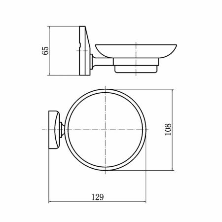 Мыльница FASHUN A1602, хром