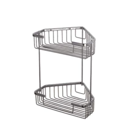 Полка металлическая угловая Haiba HB335-1, хром, артикул HB335-1