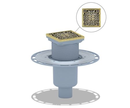 Душевой трап Bronze de Luxe 21962-5902, бронза, артикул 21962-5902