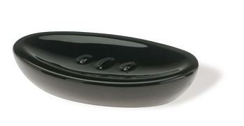 Stil Haus Zefiro, настольная керамическая мыльница, цвет черная керамика