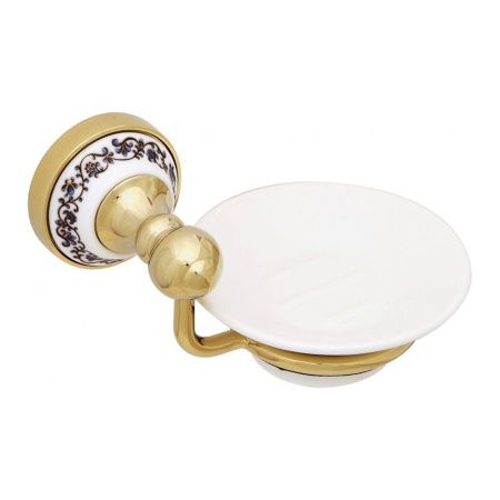 Мыльница Fixsen Bogema Gold FX-78508G Золото Белый