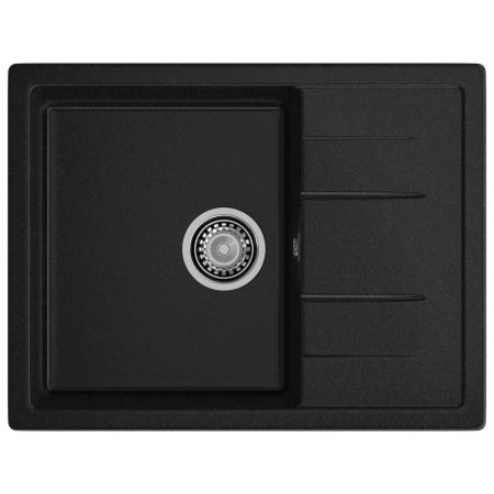Кухонная мойка GranFest QUADRO 650L, черный, артикул Q-650L черный