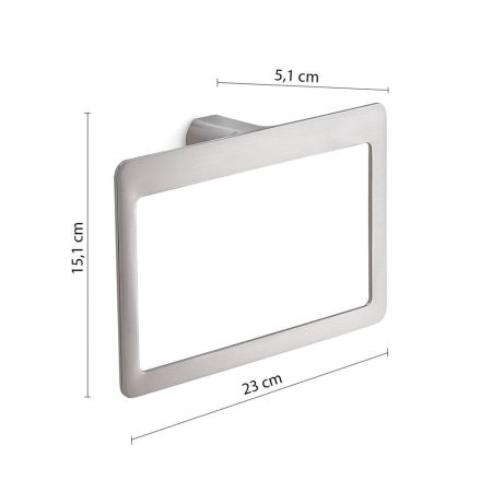 Gedy Pirenei, полотенцедержатель - кольцо, цвет зачищенный хром, артикул PI70(38)