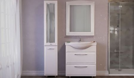 Зеркало Raval Classic 80 Белое, артикул Cla.02.80/W