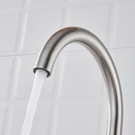 Смеситель для кухни с подключением фильтра Shevanik S428L, сатин, артикул S428L