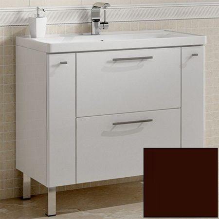 Тумба с раковиной SanVit Комфорт 90 kkomf090 в цвете Ral Шоколад, артикул kkomf090