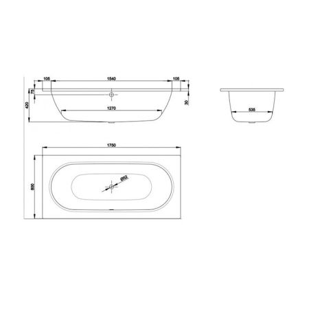 Опора для ванны, Bette, универсальная, комплект-2 штуки, артикул B23-1500