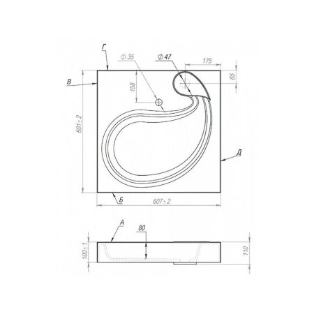 Раковина над стиральной машиной Maretti AS13SM73-844, белая, артикул AS13SM73-844