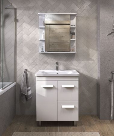 Тумба под раковину напольная VIGO Nova tn.NOV.MIR.70.1D.2Y, 70 см, артикул tn.NOV.MIR.70.1D.2Y