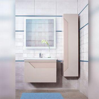 Комплект мебели для ванной Бриклаер БРАЙТОН 80B, бежевый