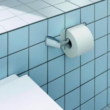 Держатель для туалетной бумаги подвесной KLUDI AMBIENTA 5397105 (латунь, хром, на стену, круглый, гл, шт, артикул 5397105