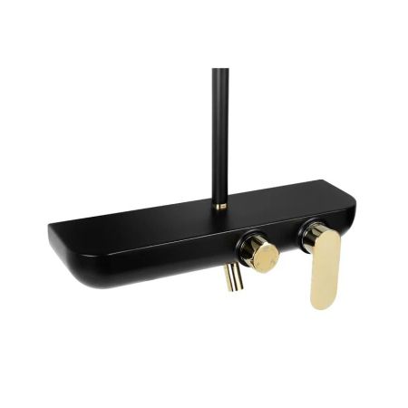 Душевая система Fixsen LINE FX-9200B, черная+золото, артикул FX-9200B