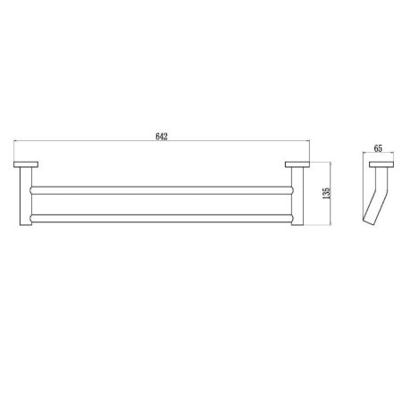 Полотенцедержатель Savol S-608748, хром, артикул S-608748