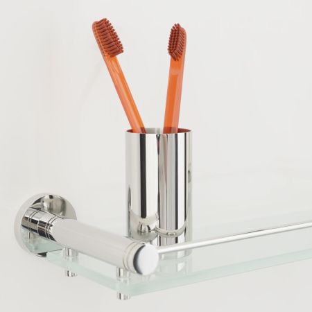 Стакан Сунержа (Стакан для зубных щеток настольный / Нержавеющая сталь)