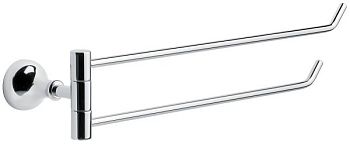 Поворотный полотенцедержатель. 2-х уровневый DC014, цвет хром