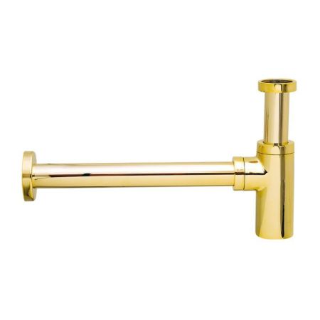 Daniel, круглый сифон из латуни 1"1/4, цвет золото, артикул A750114-DO