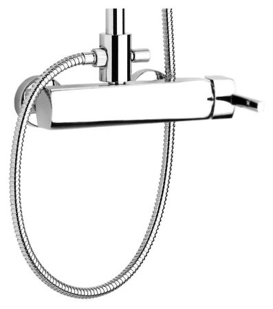 Душевая система Webert Azeta AZ870105 Хром с верхним душем PVC, артикул AZ870105015PVC