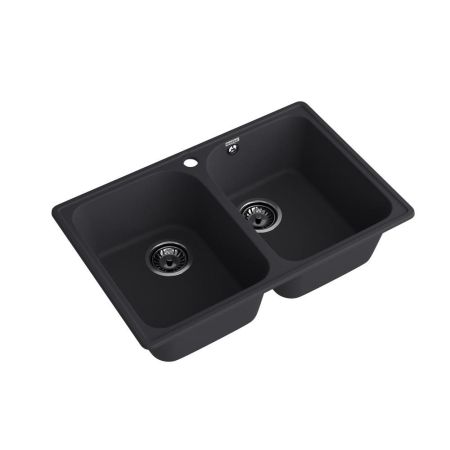Кухонная мойка GranFest QUARZ 15, черный, артикул 15 черный