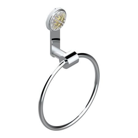 THG HIRONDELLES GOLD STAMPED Полотенцедержатель-кольцо, цвет хром