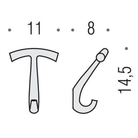 Colombo Luna Крючок, цвет: хром, артикул BCB37.CR