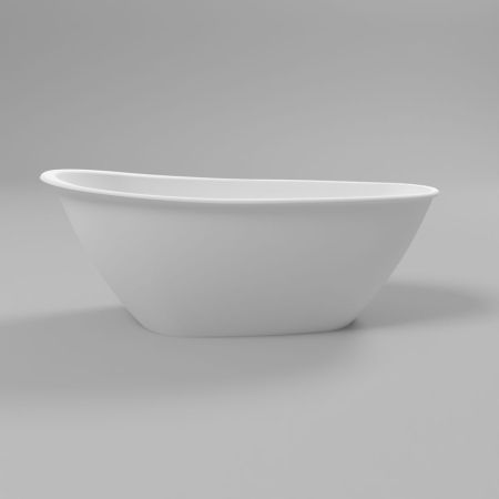 Ванна WHITECROSS Spinel B 155x73 (белый мат) иск. камень, артикул 0210.155073.200