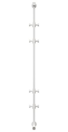 Полотенцесушитель, Сунержа, Хорда 4.0, электрический, ширина, мм-50-98, глубина, мм-166, высота, мм-1250, межосевое расстояние-1200, нагревательный элемент-греющий кабель, подключение-нижнее справа/слева, электрокомплект-МЭМ, мощность, Вт-65, материал-нер