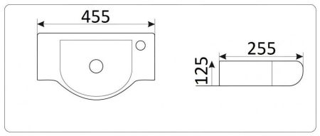 Умывальник CeramaLux 9306, артикул 
