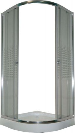 Душевой уголок Parly Z911 90х193 профиль Полированный алюминиевый стекло прозрачное